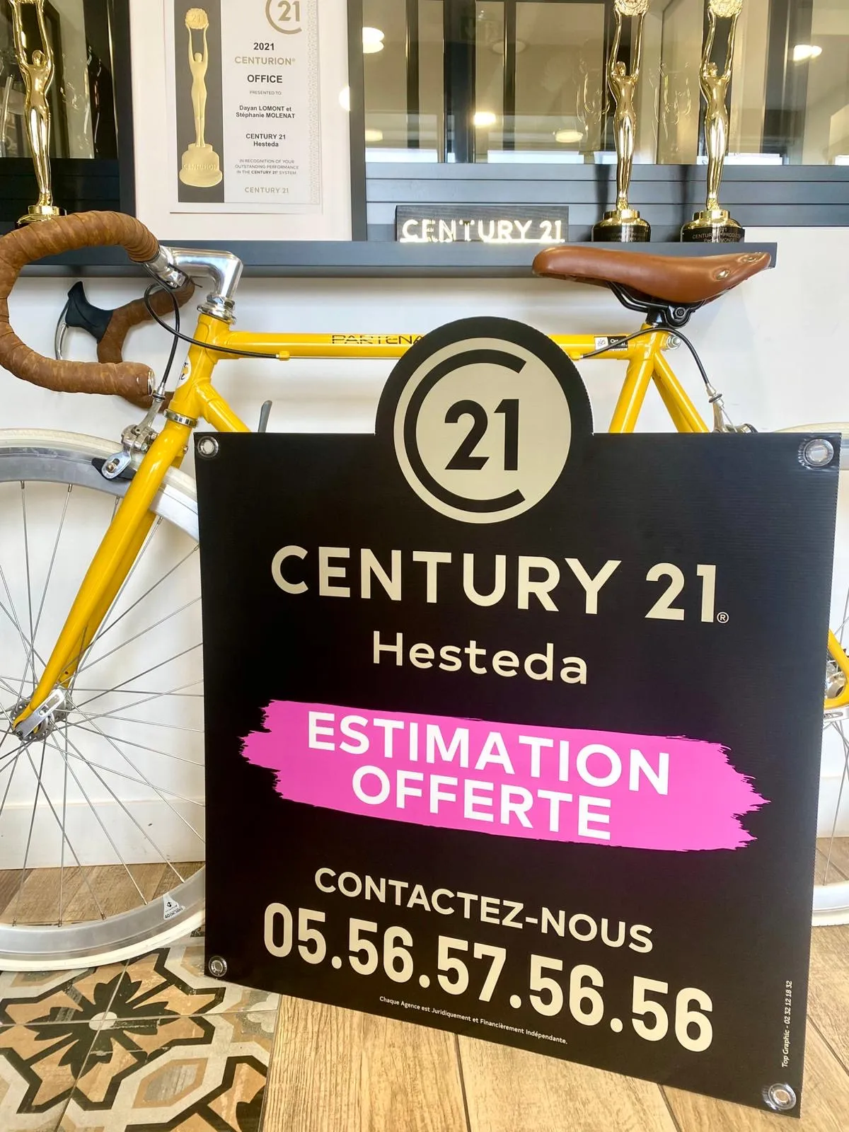 L’enseigne CENTURY 21 Hesteda du Bouscat, avenue de la Libération